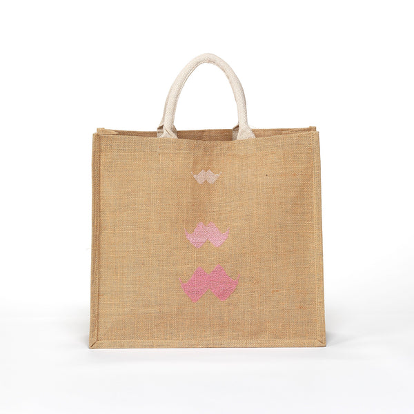 JUTE TOTE BAG MOUSTACHE – SEP the brand - Jordan
