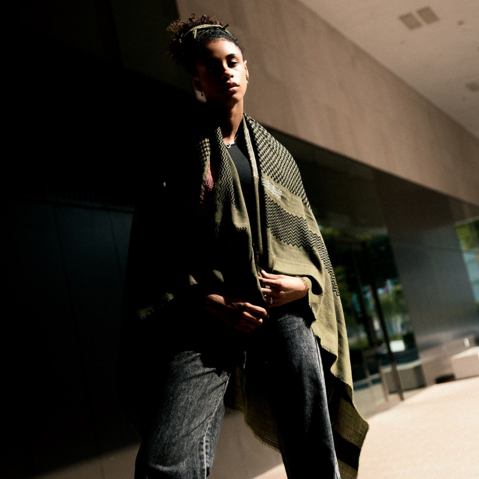 2 pink 2 gray corners