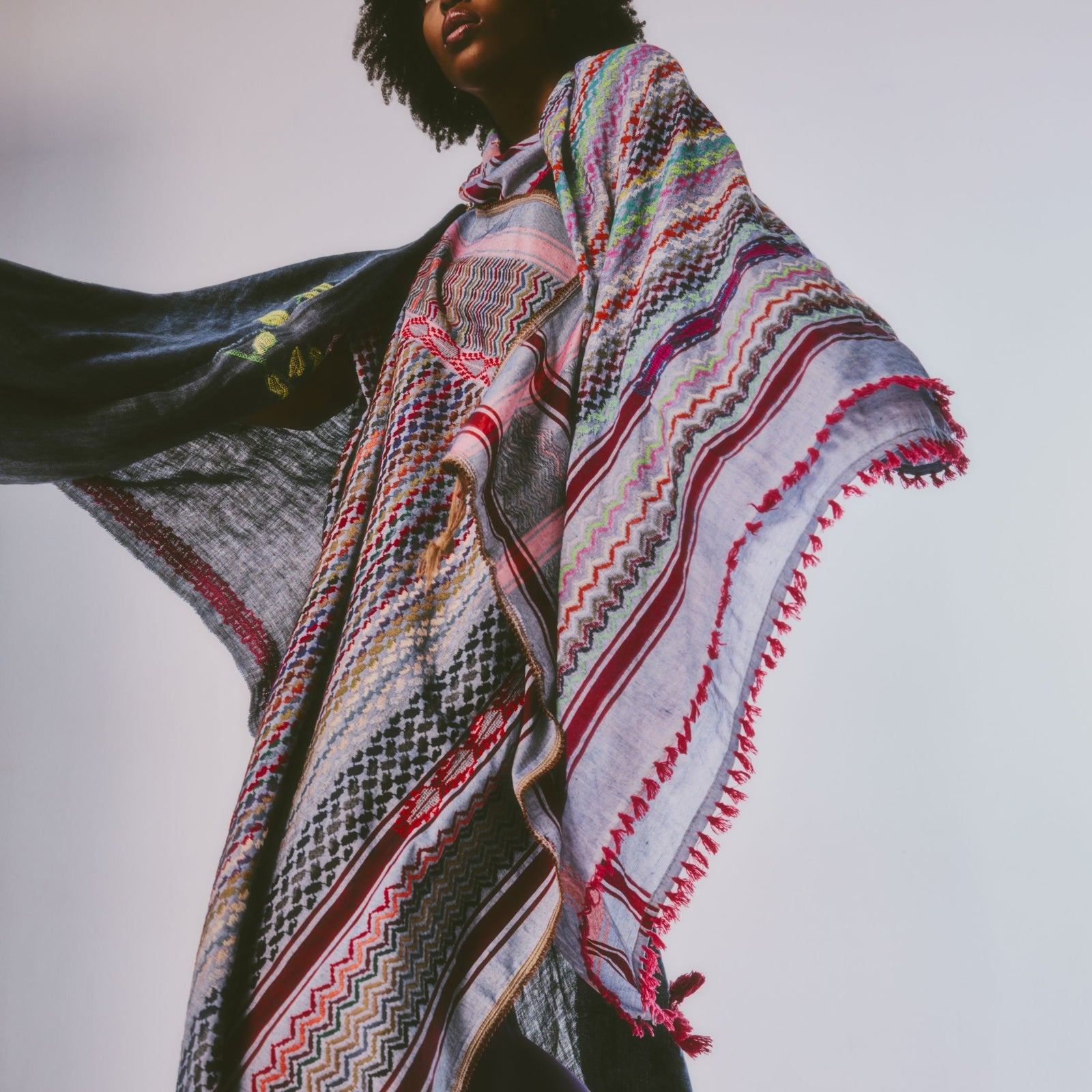 MULTICOLOR COTTON KEFFIYEH