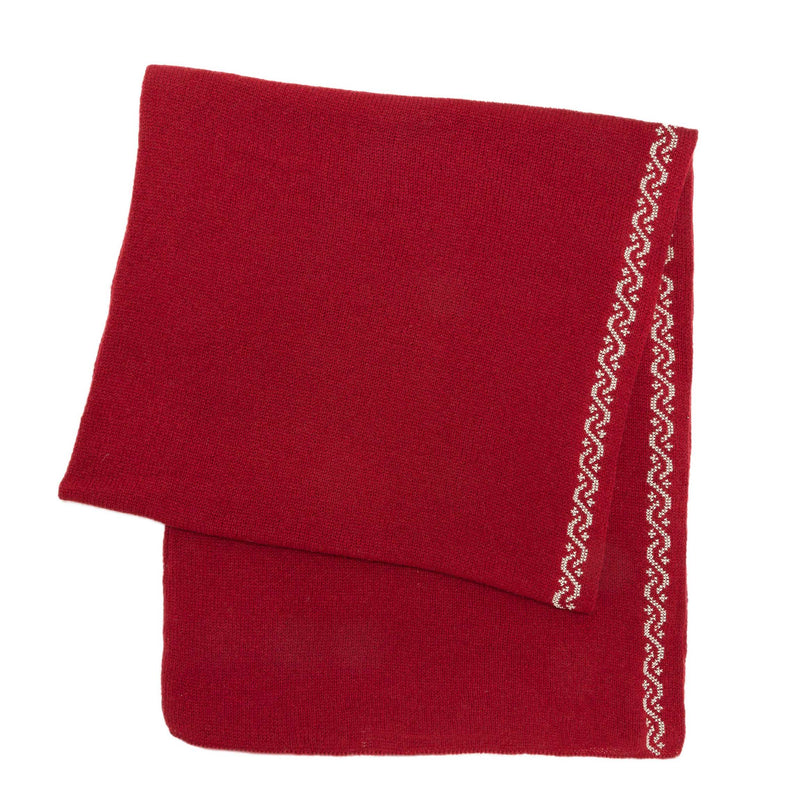 RUBY CASHMERE SCARF | WAVES