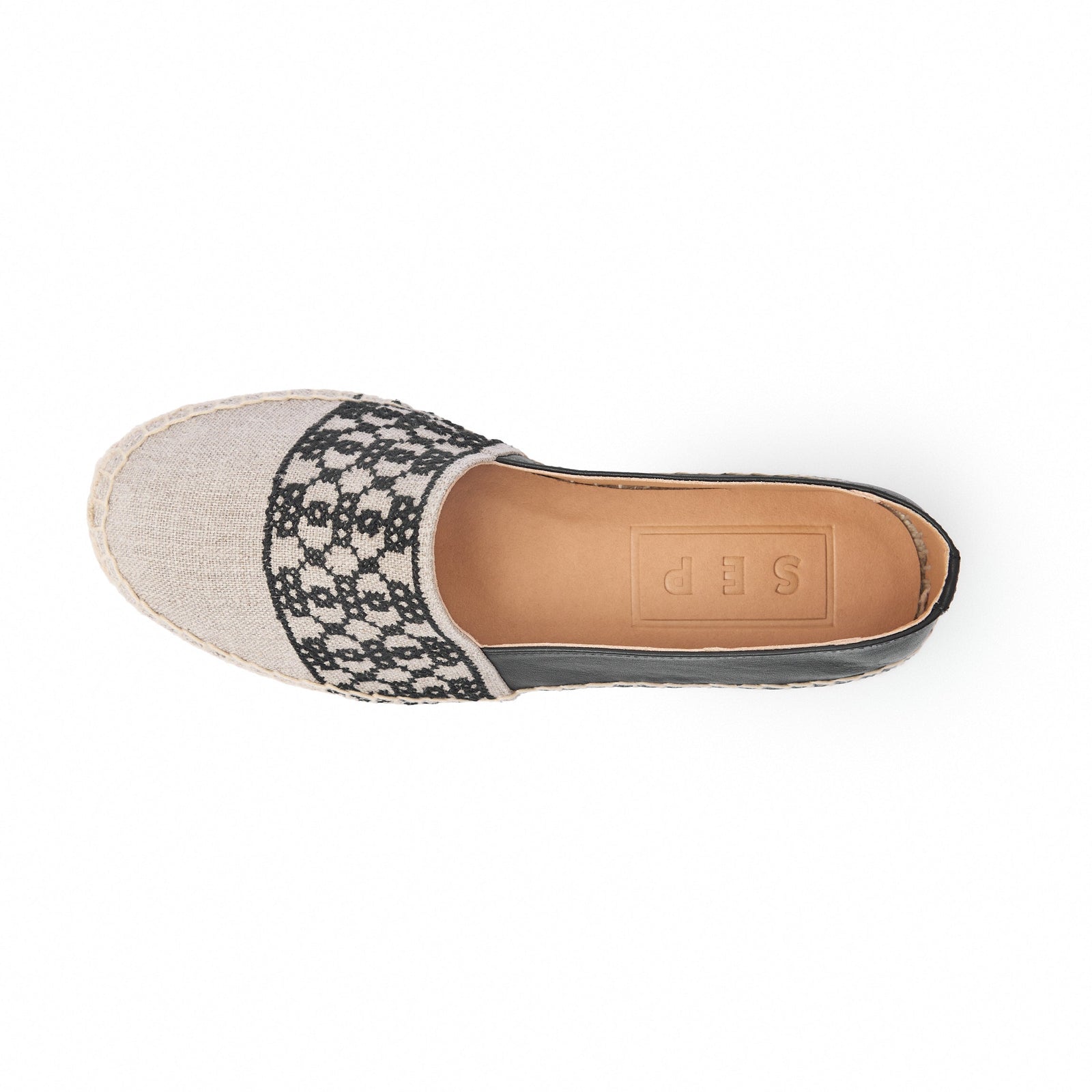 LINEN ESPADRILLES | BEEHIVE BLACK