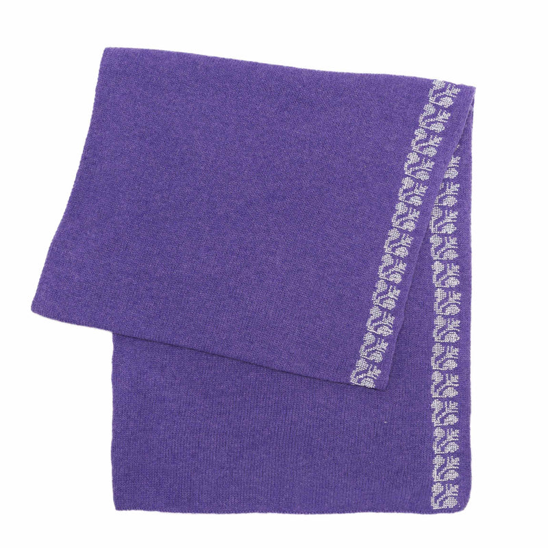 PURPLE CASHMERE SCARF