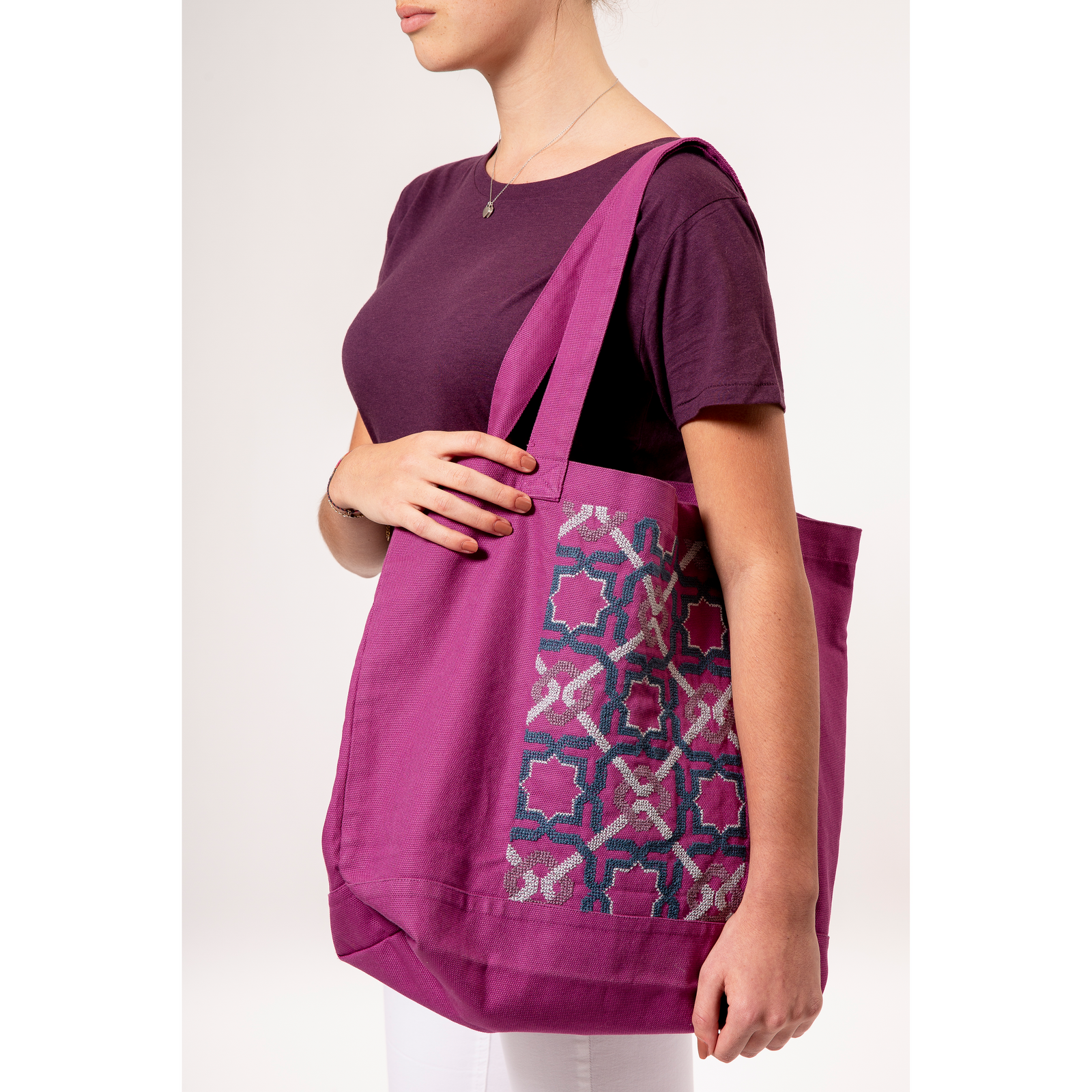 PURPLE CANVAS BAG SDG#10